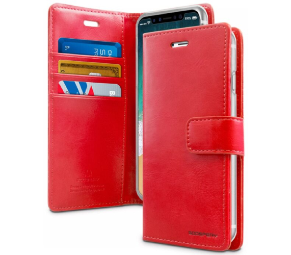 Étui Apple iPhone 11 Pro Portefeuille Rouge - Goospery Blue Moon