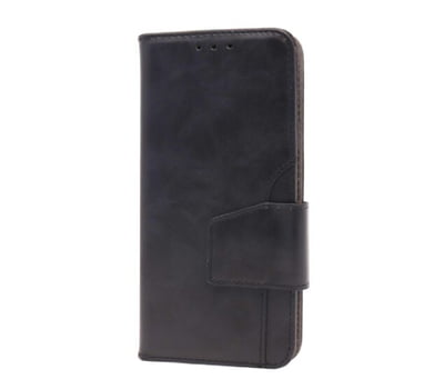 Étui Apple iPhone X/XS Noir - portefeuille en cuir PU haut de gamme avec fente frontale
