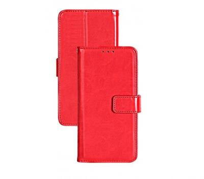 Étui Samsung Galaxy A52 Rouge - Portefeuille Cuir PU