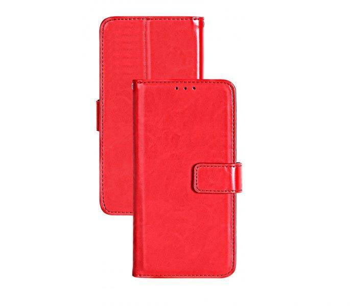 Étui Samsung Galaxy A52 Rouge - Portefeuille Cuir PU