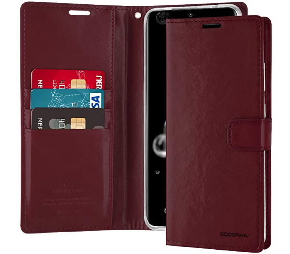 Étui Samsung Galaxy S20 Plus portefeuille Vin - Goospery Blue Moon
