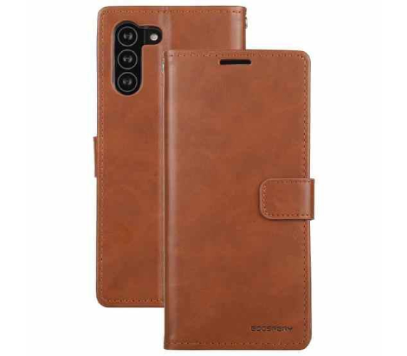 Étui Samsung Galaxy S21 Plus 5G Portefeuille Marron - Goospery Blue Moon Étui Samsung Galaxy S21 Plus 5G Portefeuille Marron - Goospery Blue Moon