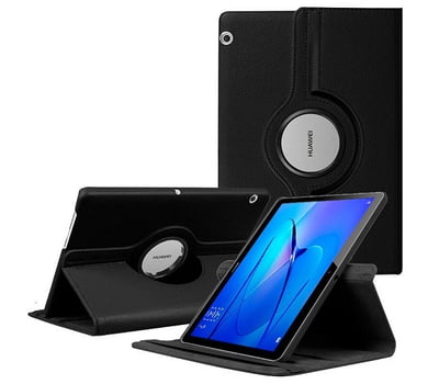 Étui Huawei MediaPad T5 10.1 Noir - intelligente avec socle pivotant à 360 degrés