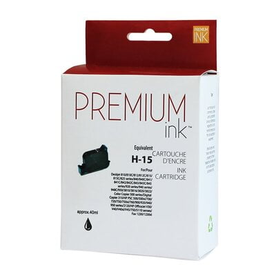 Cartouche Jet D'encre HP 15 Compatible Black