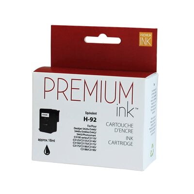 Cartouche Jet D'encre HP 92 Compatible Black Cartouche Jet D'encre HP 92 Compatible Black