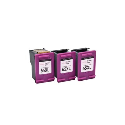 Cartouche Jet D'encre HP 65 XL Compatible Color 3 Cartouches + 1 Tête D'impression