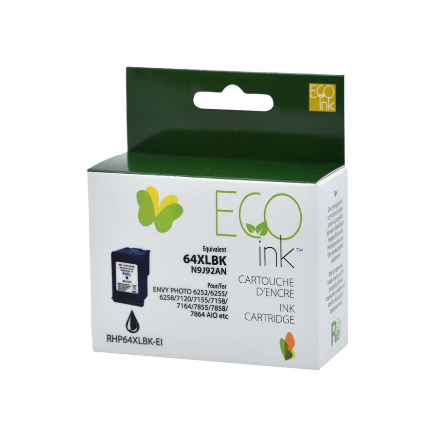 Cartouche Jet d'encre HP 64 XL Compatible Black Cartouche Jet d'encre HP 64 XL Compatible Black