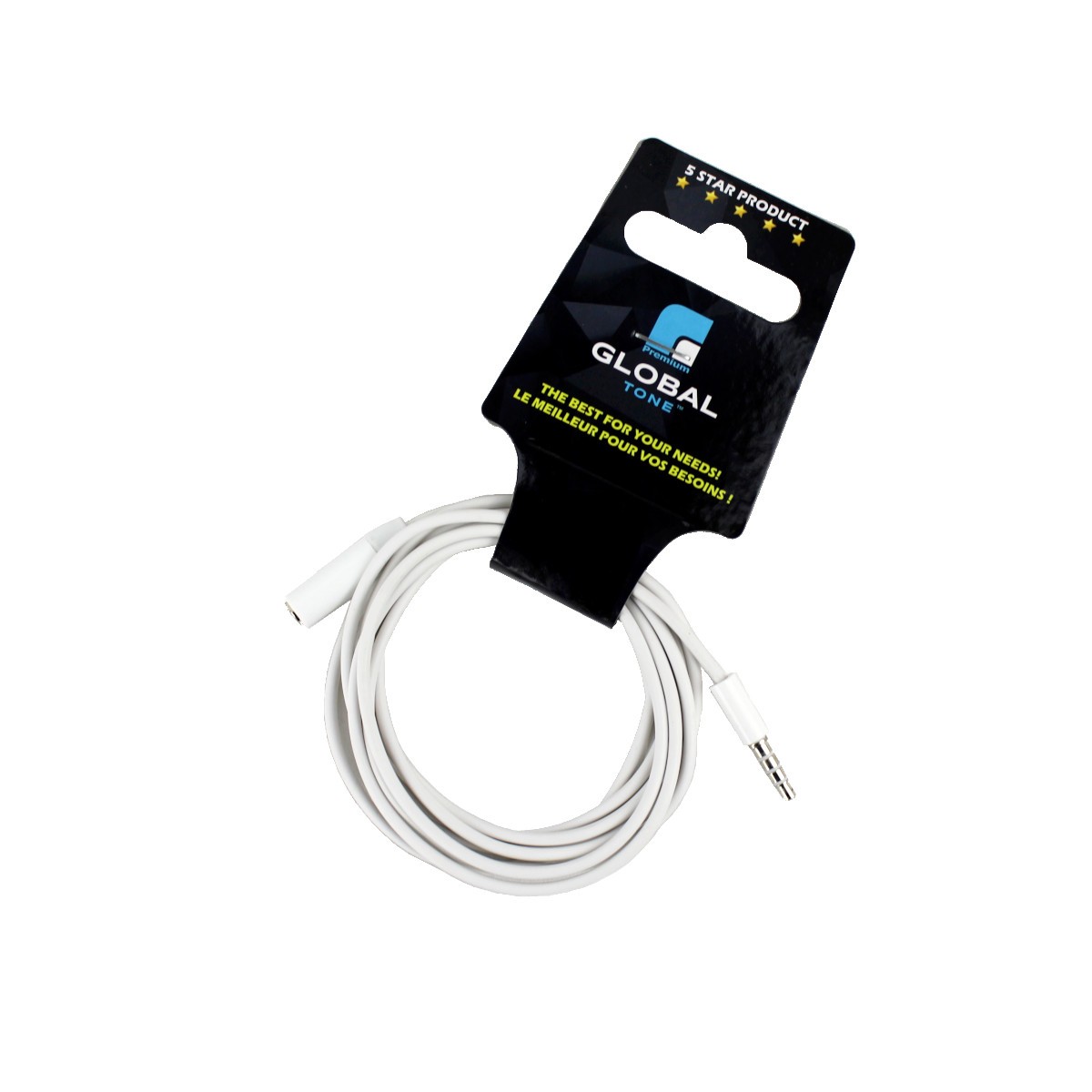 Câble Prise Jack Vers Prise Jack Femelle 3.5 mm 6 PI (1.8 M Blanc) Câble Prise Jack Vers Prise Jack Femelle 3.5 mm 6 PI (1.8 M Blanc)
