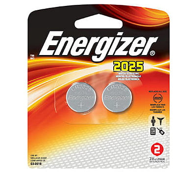 BATTERIE BUTTON AU LITHIUM ENERGIZER 2025 PAQUET 2