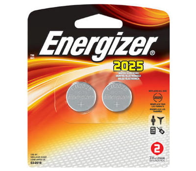 BATTERIE BUTTON AU LITHIUM ENERGIZER 2025 PAQUET 2