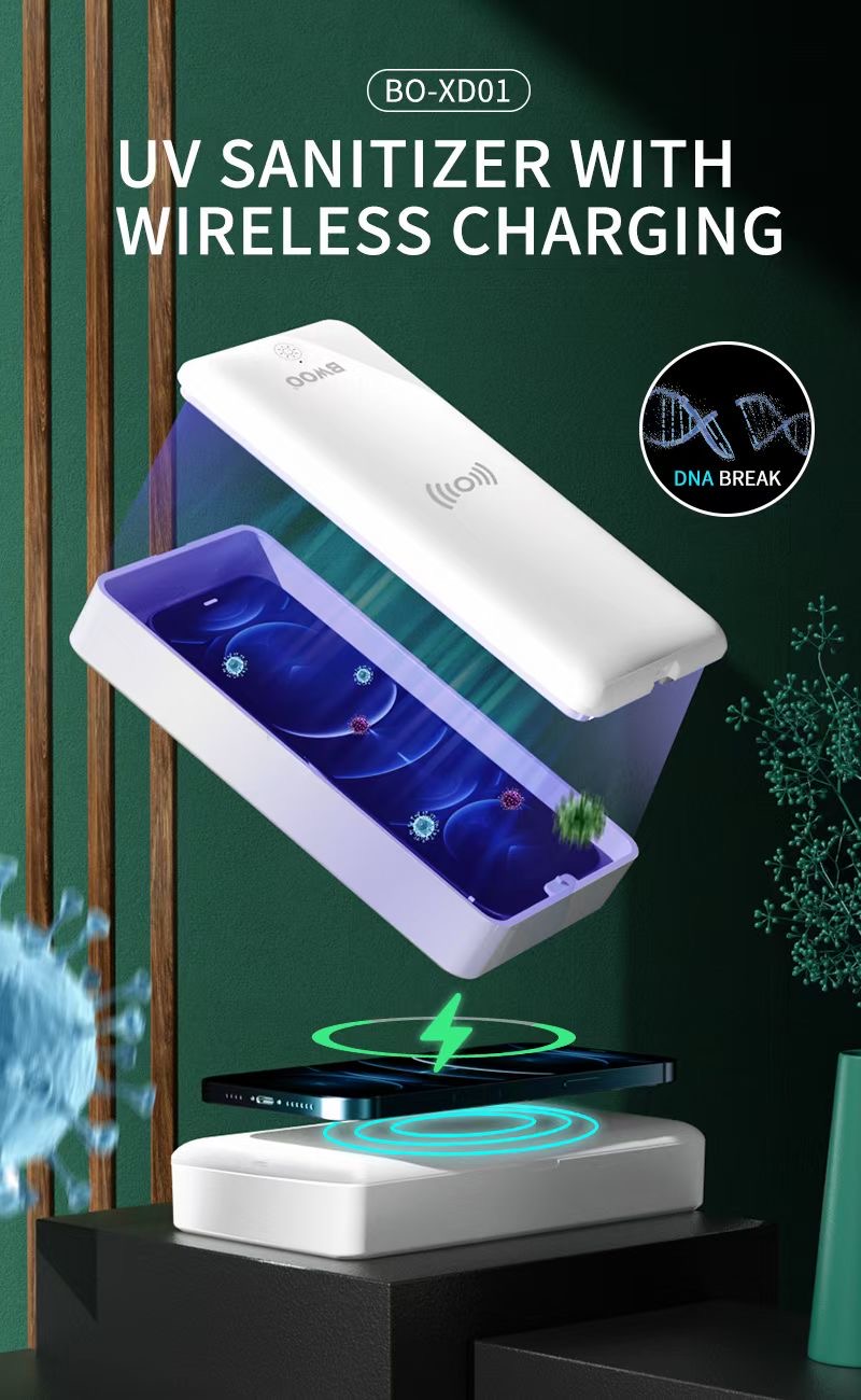 Boîte de stérilisation Bwoo + Charge sans fil 5W (BO-XD01) - Blanc