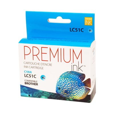 Cartouche Jet d’encre Brother LC51 Cyan Cartouche Jet d’encre Brother LC51 Cyan