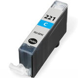 CARTOUCHE JET D'ENCRE CANON CLI-221C CYAN COMPATIBLE