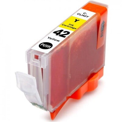 Cartouche Jet d'encre Canon CLI-42 6387B002 Compatible Yellow