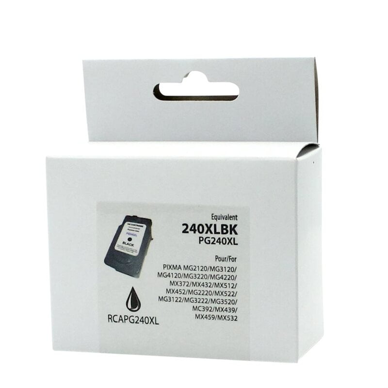Cartouche Jet d'encre Canon PG-240XL Compatible Black Cartouche Jet d'encre Canon PG-240XL Compatible Black