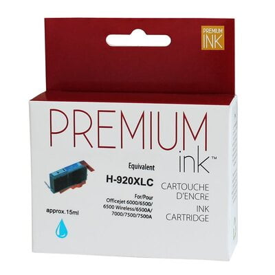 Cartouche Jet D'encre HP 920 XL Compatible Cyan
