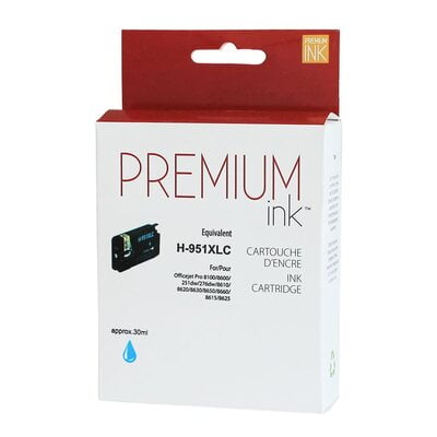 Cartouche Jet D'encre HP 951 XL Compatible Cyan