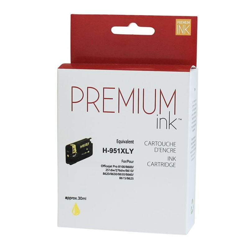 CARTOUCHE JET D'ENCRE HP 951 XL YELLOW COMPATIBLE CARTOUCHE JET D'ENCRE HP 951 XL YELLOW COMPATIBLE