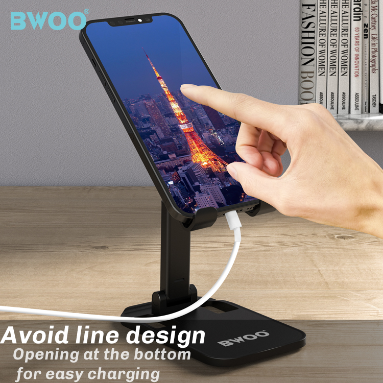 Support cellulaire magnétique pliable ultra mince Bwoo BO-ZJ109 - Noir Support cellulaire magnétique pliable ultra mince Bwoo BO-ZJ109 - Noir