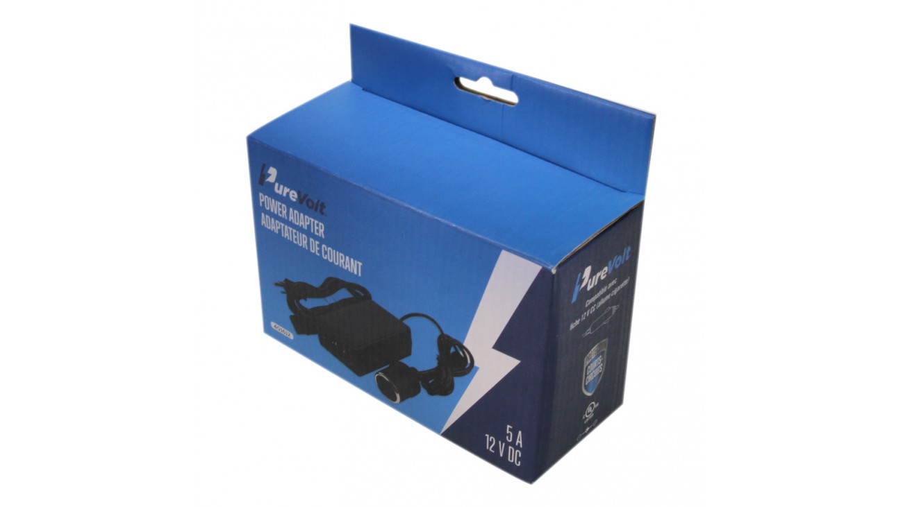 Adaptateur De Courant 12V 5A Prise Allume Cigarette