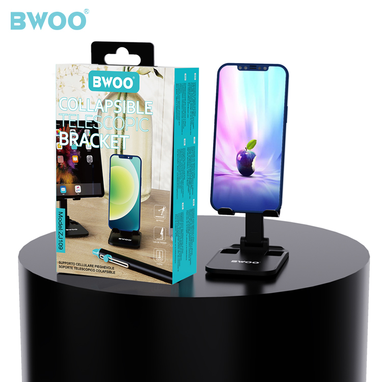 Support cellulaire magnétique pliable ultra mince Bwoo BO-ZJ109 - Noir Support cellulaire magnétique pliable ultra mince Bwoo BO-ZJ109 - Noir