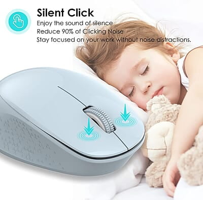 Souris Sans Fil RATEL Bleu Clair