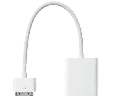 Adaptateur Apple 30 Pin Mâle Vers VGA Femelle