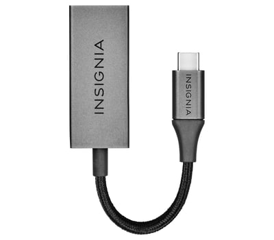 Adaptateur Insignia USB-C vers Ethernet RJ-45 - Gris Adaptateur Insignia USB-C vers Ethernet RJ-45 - Gris