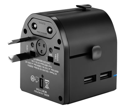 Adaptateur Insignia tout-en-un - Noir Adaptateur Insignia tout-en-un - Noir