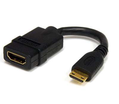 Adaptateur Mini HDMI Mâle Vers HDMI Femelle