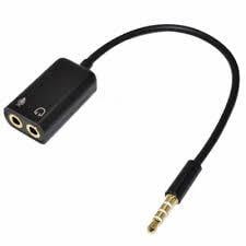Adaptateur Splitter Jack Mâle Vers 2 x Prise Jack Femelle