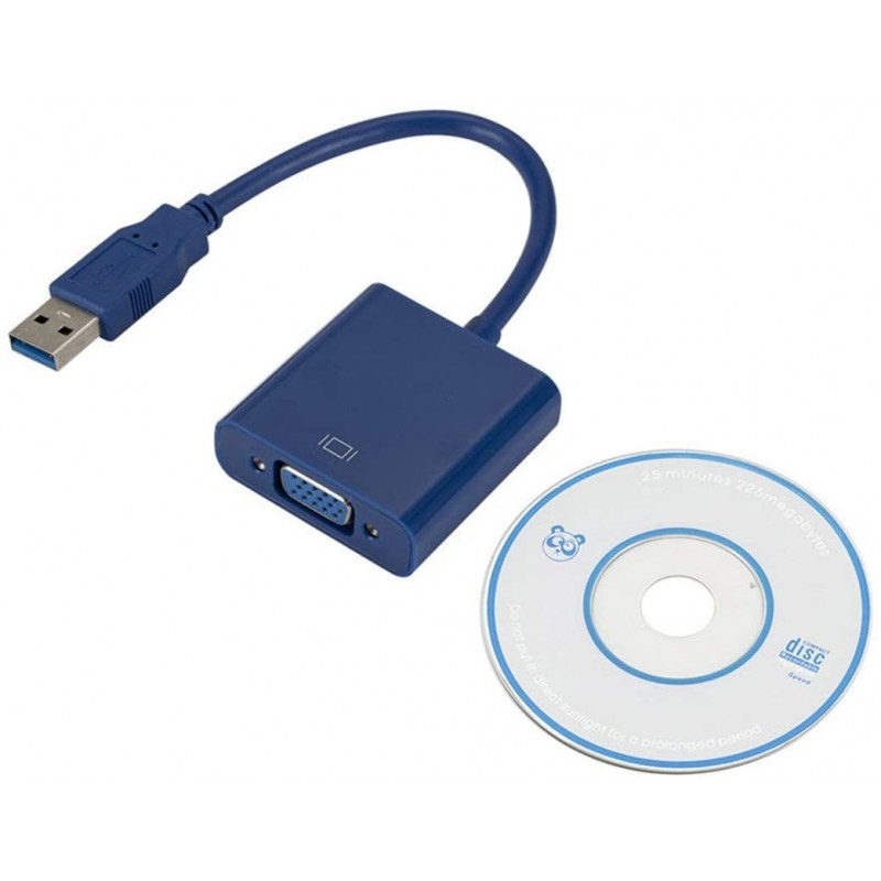 Adaptateur USB 3.0 Mâle Vers VGA Femelle