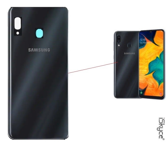BACK COVER SAMSUNG A30 (A305 / 2020) NOIR