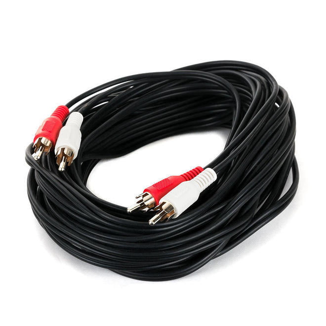 Câble 2 Prises RCA 2 Mâles Vers 2 Mâles 25 PI (7.62 M) Câble 2 Prises RCA 2 Mâles Vers 2 Mâles 25 PI (7.62 M)