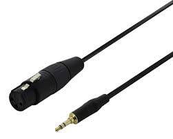 Câble Audio Prise Jack 3.5mm Vers XLR Femelle 0.9M