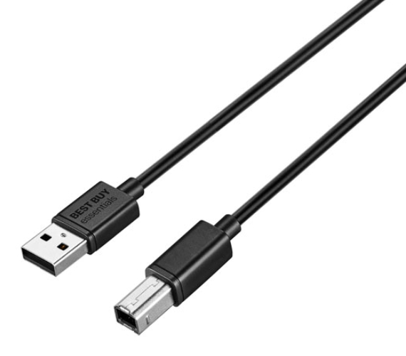 Câble Best Buy Essentials USB-A vers USB-B 6 Pi (1.8 M) - Noir Câble Best Buy Essentials USB-A vers USB-B 6 Pi (1.8 M) - Noir