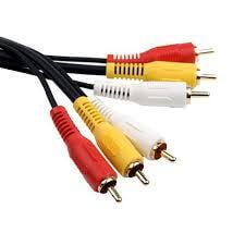 Câble Composite RCA Audio Vidéo Mâle Vers Mâle 0.9M