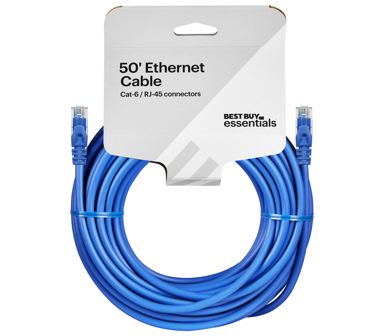 Câble Ethernet Best Buy Essentials CAT6 50 Pi (15.25 M) - Bleu Câble Ethernet Best Buy Essentials CAT6 50 Pi (15.25 M) - Bleu