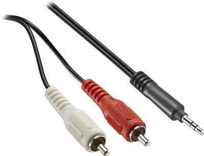 Câble Insignia Audio 3,5 mm Mâle Vers RCA En Y Mâle 1.8 M