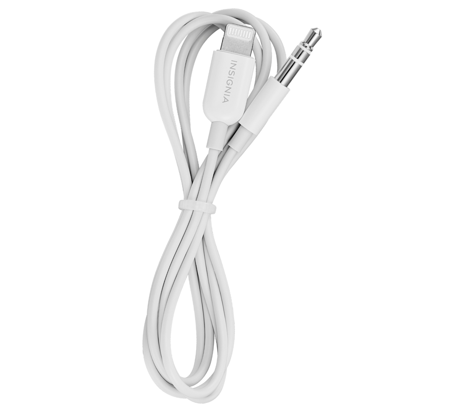 Câble Insignia Lightning vers prise jack 3.5 mm stéréo 3 Pi (0.9 M) Blanc - Boîte ouverte Câble Insignia Lightning vers prise jack 3.5 mm stéréo 3 Pi (0.9 M) Blanc - Boîte ouverte