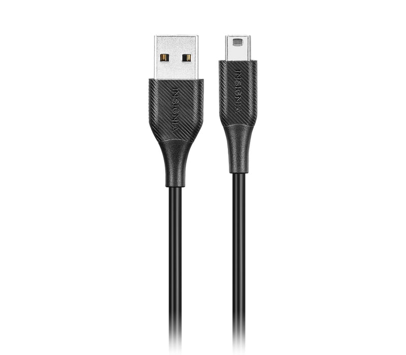 Câble Insignia USB-A vers Mini USB 6 Pi (1.8 M) - Noir Câble Insignia USB-A vers Mini USB 6 Pi (1.8 M) - Noir