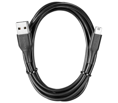 Câble Insignia USB-A vers Mini USB 6 Pi (1.8 M) - Noir Câble Insignia USB-A vers Mini USB 6 Pi (1.8 M) - Noir