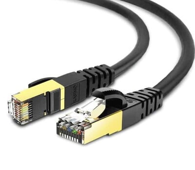 Câble Réseau CAT7 3 PI (0.9 M Noir)