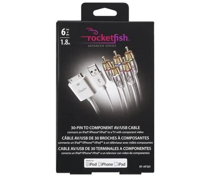 Câble Rocketfish 30 Pin Vers AV/USB