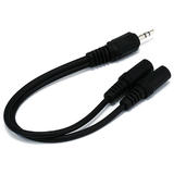 CABLE AUDIO 3.5MM / 2 JACKS 3.5MM 6 PO