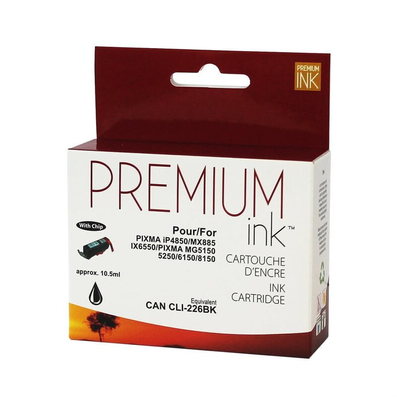 Cartouche Jet d'encre Canon CLI-226 Compatible Black