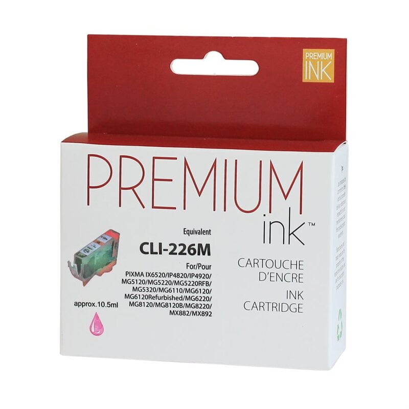 Cartouche Jet d'encre Canon CLI-226 Compatible Magenta