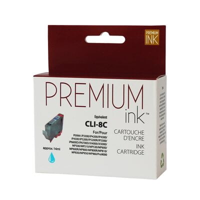 Cartouche Jet d’encre Canon CLI-8 Cyan Compatible Cartouche Jet d’encre Canon CLI-8 Cyan Compatible