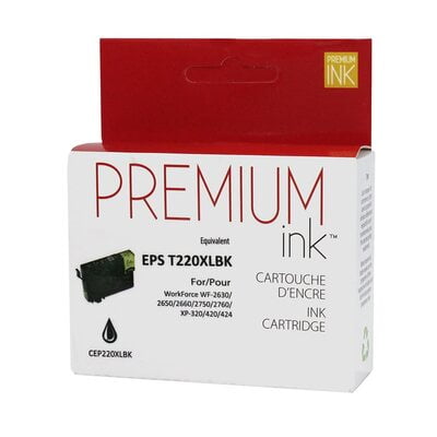 Cartouche Jet d'encre Epson T220XL120 Compatible Black Cartouche Jet d'encre Epson T220XL120 Compatible Black