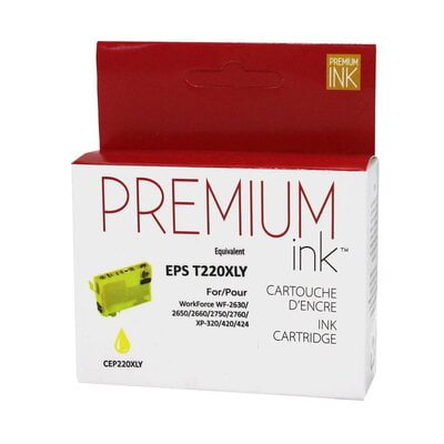 Cartouche Jet d'encre Epson T220XL420 Compatile Yellow Cartouche Jet d'encre Epson T220XL420 Compatile Yellow